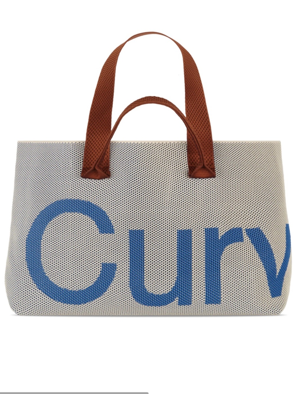 Curves Perforated Knit Tote (MARINE)